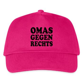 Omas gegen rechts - Kinder Basecap - Fuchsia - Vorne