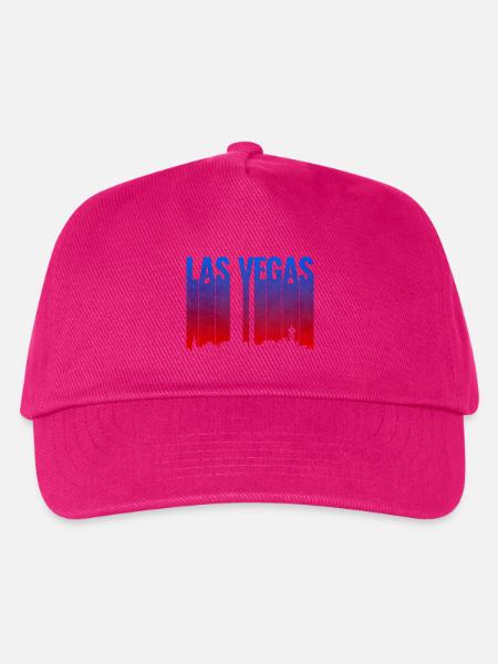 Las Vegas Gradient Skyline Silhouette - Kinder Basecap - Fuchsia