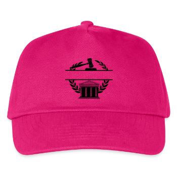 Lawyer monogram courthouse - Kids’ Baseball Cap - fuchsia - Front
