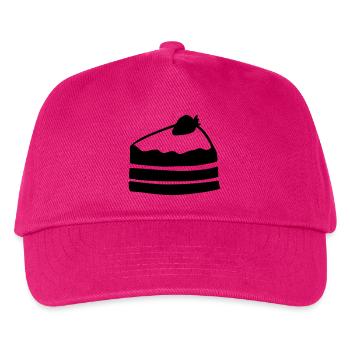 Piece of cake - Kids’ Baseball Cap - fuchsia - Front