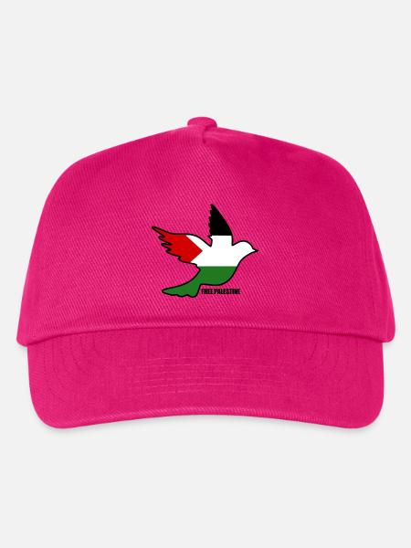 Free palestine - Kinder Basecap - Fuchsia