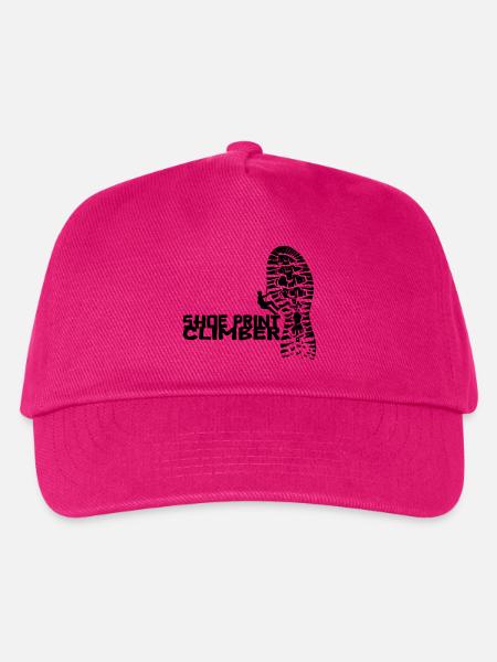 Shoe Print Climber [Schwarz] - Kinder Basecap - Fuchsia