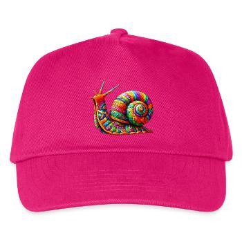 Schnecke - Kinder Basecap - Fuchsia - Vorne