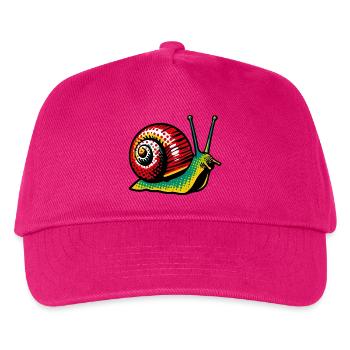 Snail - Kids’ Baseball Cap - fuchsia - Front