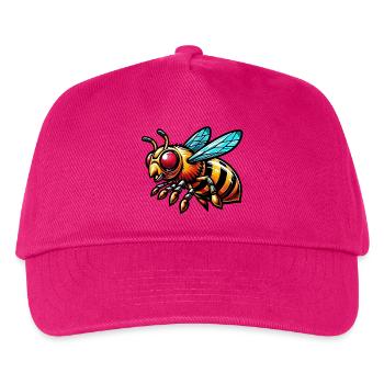 Biene - Kinder Basecap - Fuchsia - Vorne