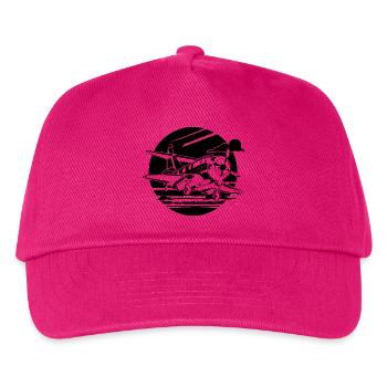 Propeller Plane Drawing - Kids’ Baseball Cap - fuchsia - Front
