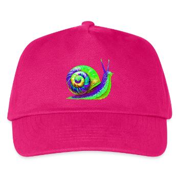 Snail - Kids’ Baseball Cap - fuchsia - Front