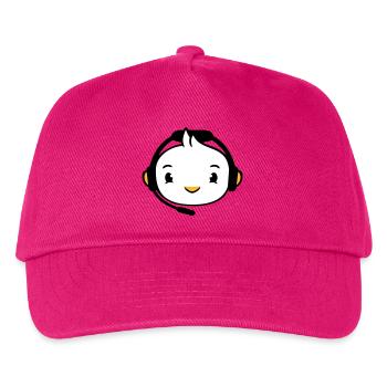 Duck Gamer Gaming Voice Chat Headset Console Game - Kids’ Baseball Cap - fuchsia - Front