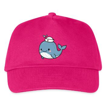 Baby Whale - Kids’ Baseball Cap - fuchsia - Front