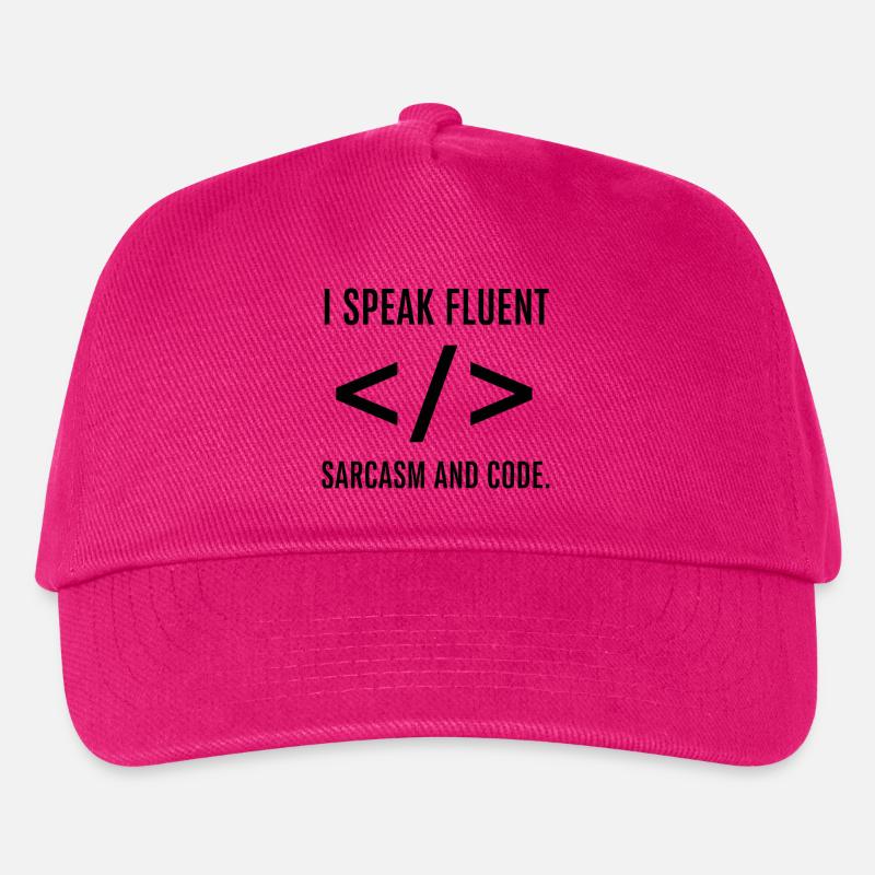 Ich spreche fließend Code - Kinder Basecap - Fuchsia