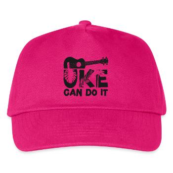 Hawaiian Ukulele Uke Uke Can Do It - Kids’ Baseball Cap - fuchsia - Front