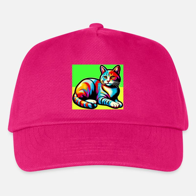 Katze - Kinder Basecap - Fuchsia