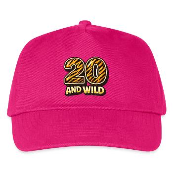 Twenty and Wild Tiger Stripes - Kids’ Baseball Cap - fuchsia - Front