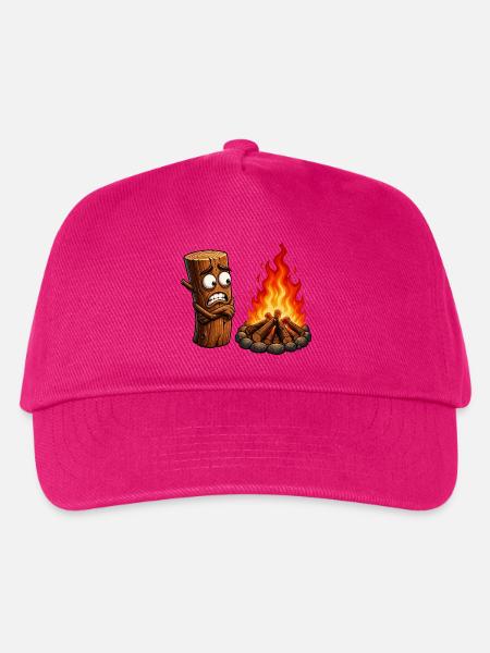 Angststamm am Lagerfeuer - Kinder Basecap - Fuchsia