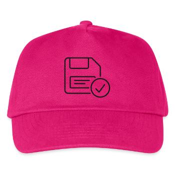 Speicherzeilen-Symbol - Kinder Basecap - Fuchsia - Vorne