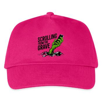 Vom Grab zum Scrollen - Kinder Basecap - Fuchsia - Vorne