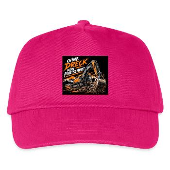 Fortschritt durch Schmutz - Kinder Basecap - Fuchsia - Vorne
