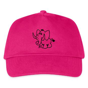 Elephant - Kids’ Baseball Cap - fuchsia - Front