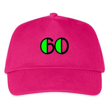 60 YEARS. 60TH ANNIVERSARY. BIRTHDAY 60 YEARS. 60 - Kids’ Baseball Cap - fuchsia - Front