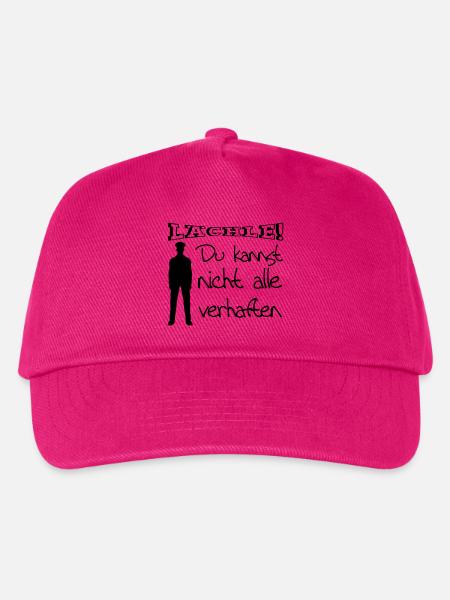 Polizei Geschenk Polizist lustig Spruch Beruf Fun - Kinder Basecap - Fuchsia