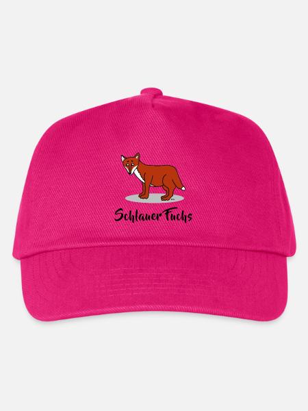 Schlau Intelligent - Schlauer Fuchs - Kinder Basecap - Fuchsia