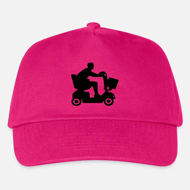 Bild von behinderten Menschen im Elektromobil # - Kinder Basecap - Fuchsia