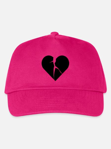 heart broken lovesick - Kinder Basecap - Fuchsia