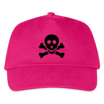 skull - Kids’ Baseball Cap - fuchsia - Front