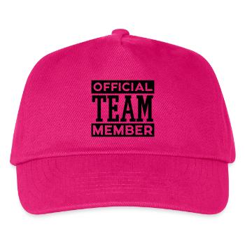 OFFICIAL TEAM MEMBER - Kinder Basecap - Fuchsia - Vorne
