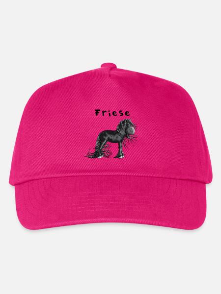 Niedliches Friesenpferd - Kinder Basecap - Fuchsia