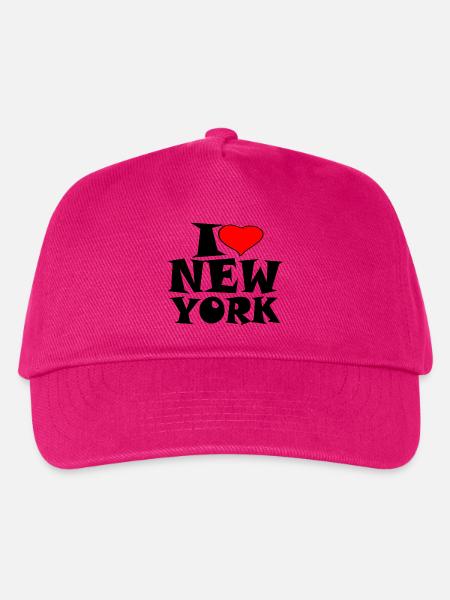 New York - I Love New York - I liebe new york - Kinder Basecap - Fuchsia
