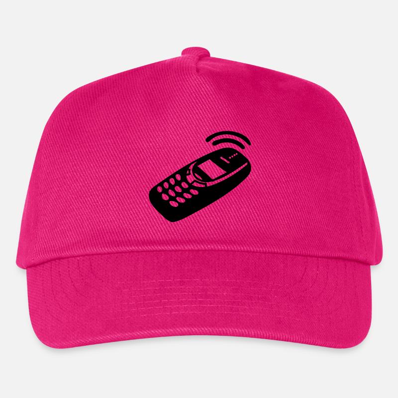 Mobile Phone - Kids’ Baseball Cap - fuchsia