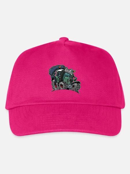 0922 F Kante - Kinder Basecap - Fuchsia