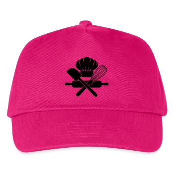 Baking & Pastry Lovers, Baking Tools & Utensils - Kids’ Baseball Cap - fuchsia - Front
