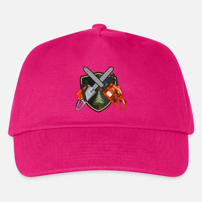 Tronçonneuses sur bouclier - Casquette de baseball Enfant - fuchsia