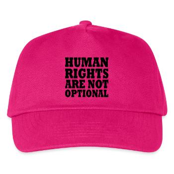 human rights are not optional - Kinder Basecap - Fuchsia - Vorne