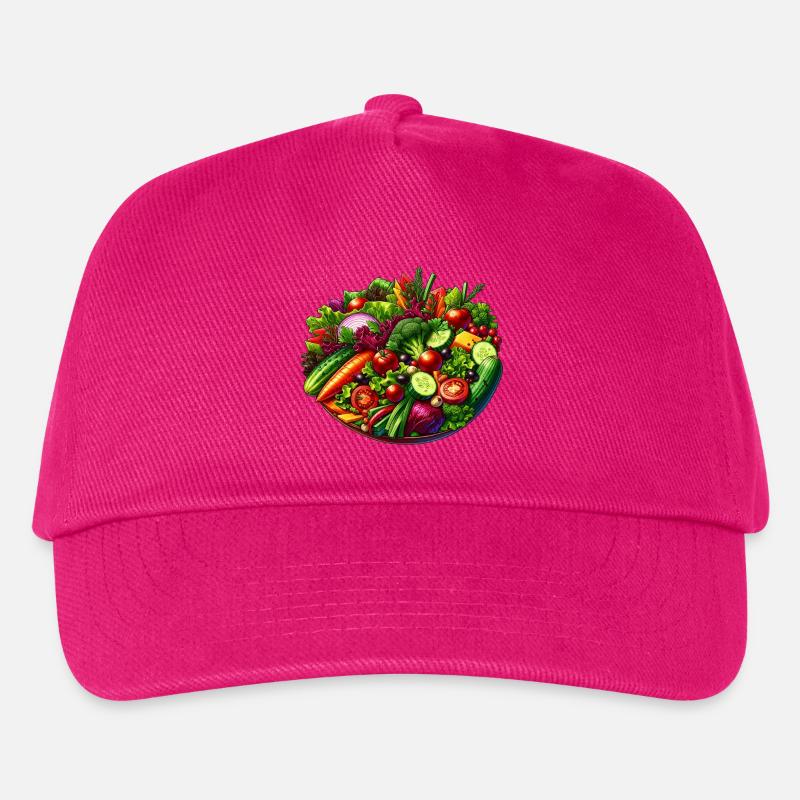 Gesund essen - Kinder Basecap - Fuchsia