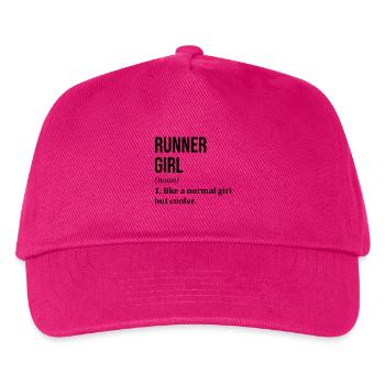 Running Running Running - Kids’ Baseball Cap - fuchsia - Front