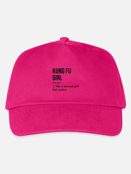 Kung Fu Kung Fu Kung Fu - Kinder Basecap - Fuchsia