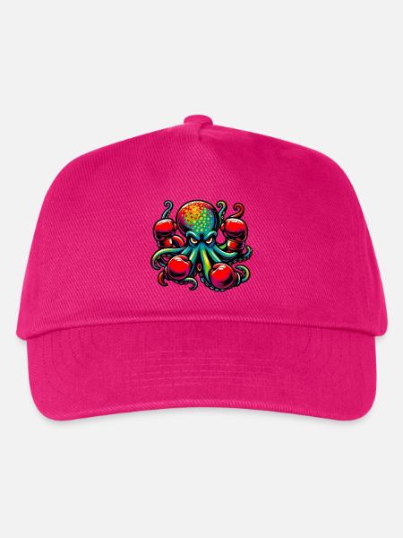 Krake - Kinder Basecap - Fuchsia