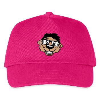 chien nerd hornglasses geek bretelles intelligent drôle - Casquette de baseball Enfant - fuchsia - Devant