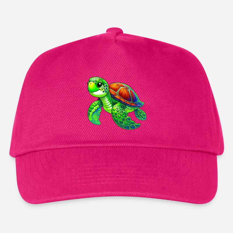 Schildkröte - Kinder Basecap - Fuchsia