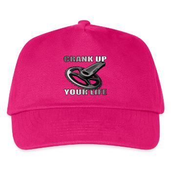 Crank Up Your Life design for bike lovers - Kids’ Baseball Cap - fuchsia - Front