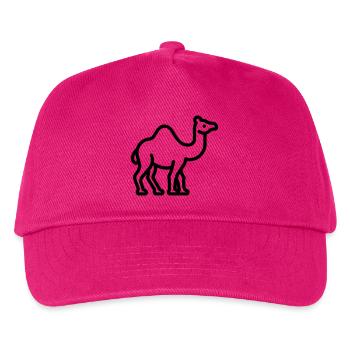 camel - Kids’ Baseball Cap - fuchsia - Front