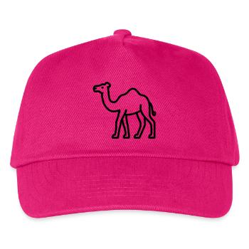 camel - Kids’ Baseball Cap - fuchsia - Front