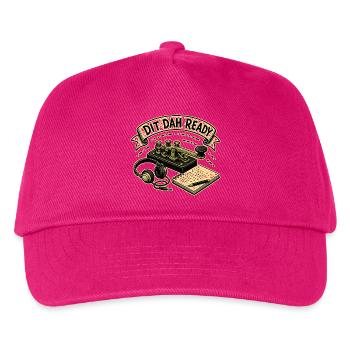 DIT DAH READY - Kinder Basecap - Fuchsia - Vorne