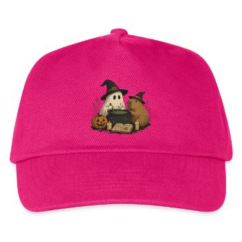 Capybara Geist Hexe Kessel Capy Tränke Buch - Kinder Basecap - Fuchsia - Vorne