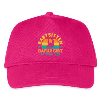 Tagesmutter Dafür Gibt Es Keine App Nanny - Kinder Basecap - Fuchsia - Vorne