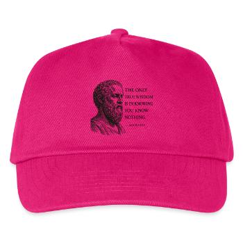 Sokrates' wahre Weisheit - Kinder Basecap - Fuchsia - Vorne
