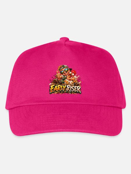 Frühaufsteher Freundschaft Huhn - Kinder Basecap - Fuchsia